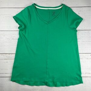 Isaac Mizrahi Live V-Neck Tunic T-shirt L